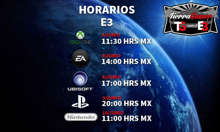 Horarios de las conferencias de E3 2014