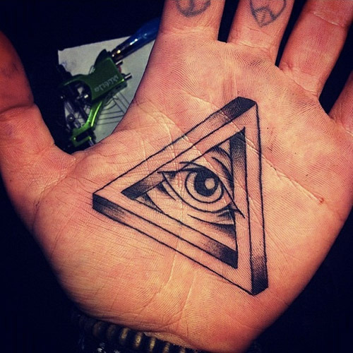 Tatuajes en la palma de la mano