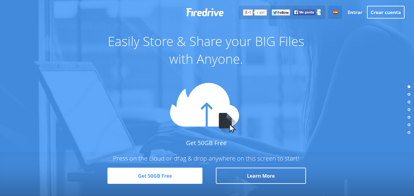 Firedrive, 50 GB de almacenamiento en la nube