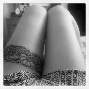 Tatuaje de liga - tatuaje portaliga - Garter tattoo 15