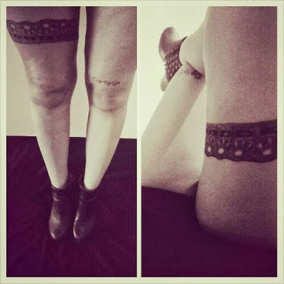 Tatuaje de liga - tatuaje portaliga - Garter tattoo 18