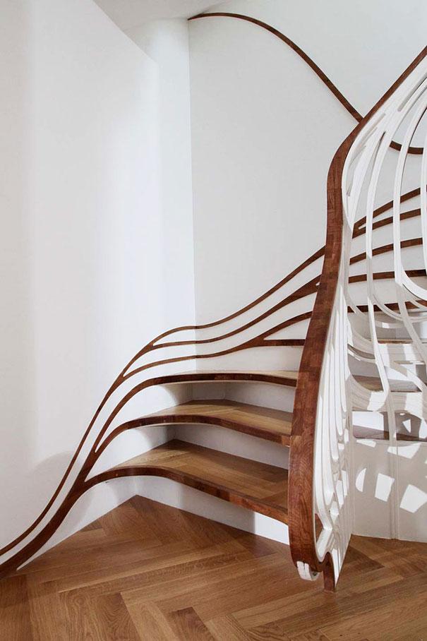 Escaleras con diseño diferente