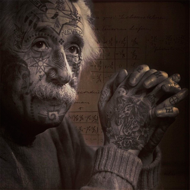 Celebridades míticas tatuadas en el arte digital de Cheyenne Randall