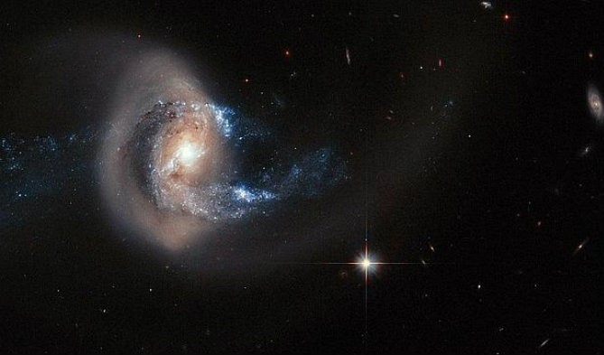 NASA capta majestuoso choque de galaxias