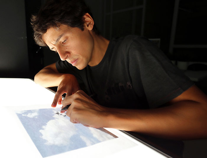 Mira a este artista transformar las nubes en increíbles ilustraciones