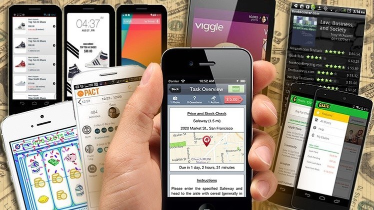 Aplicaciones móviles que pagan por usarlas