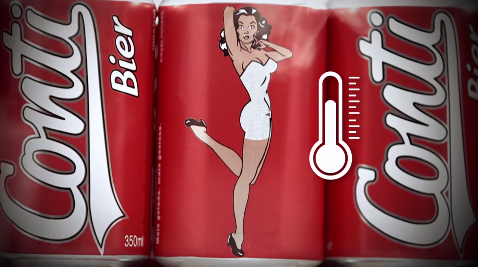 Cerveza con Striptease incluido: CONTI BIER