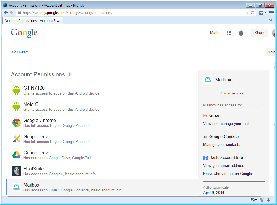 mailbox-google-account-access