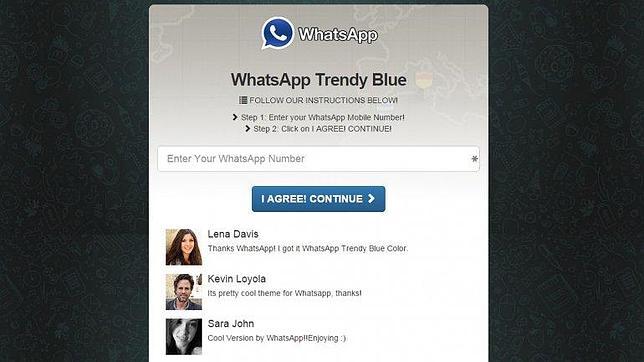 WhatsApp Trendy Blue app pirata para cobrarte el servicio