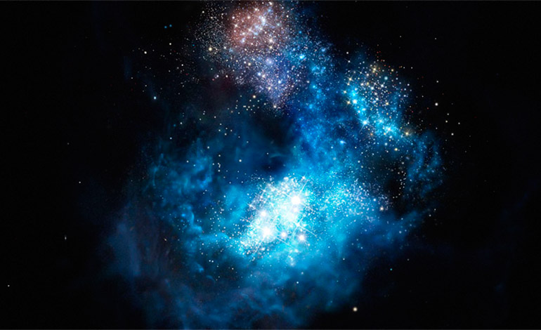 Señal detectada de una galaxia emitida hace 5.000 millones de años