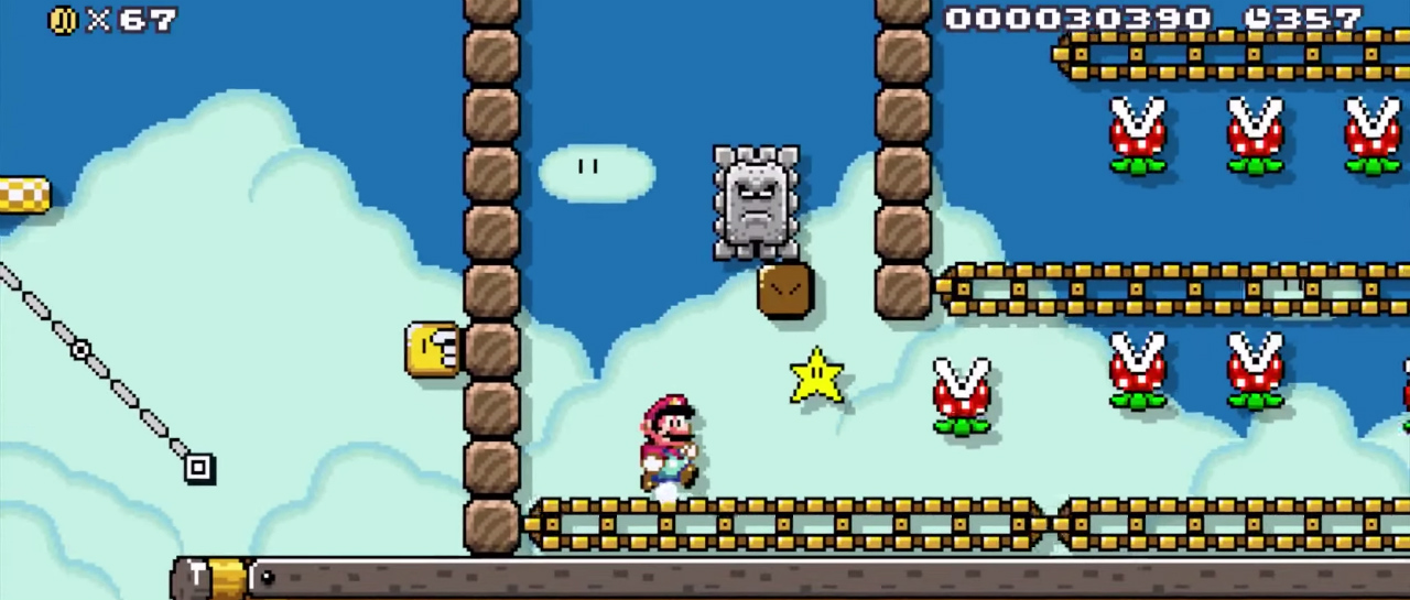 Nivel de Super Mario Maker diseñado por Facebook