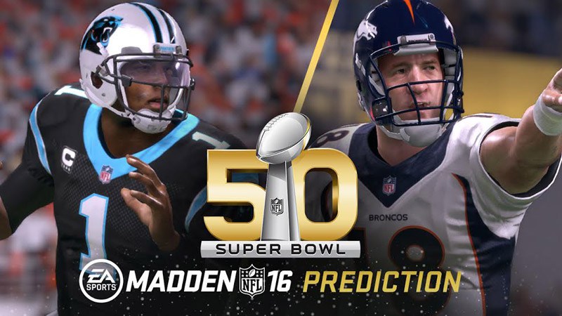 Las Panteras de Carolina ganan el Super Bowl 50 según las predicciones de Madden NFL