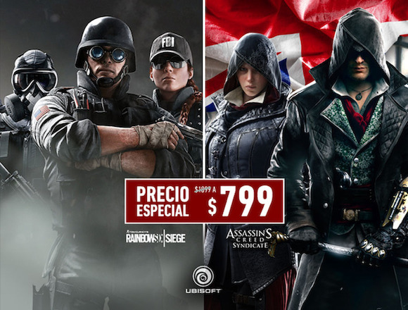 Assassin’s Creed Syndicate y Tom Clancy’s Rainbow Six Siege con descuento especial