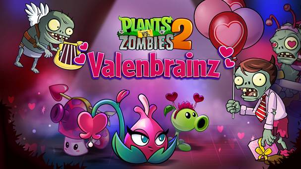 Plants vs. Zombies 2 se vuelve romántico con el evento Valenbrainz