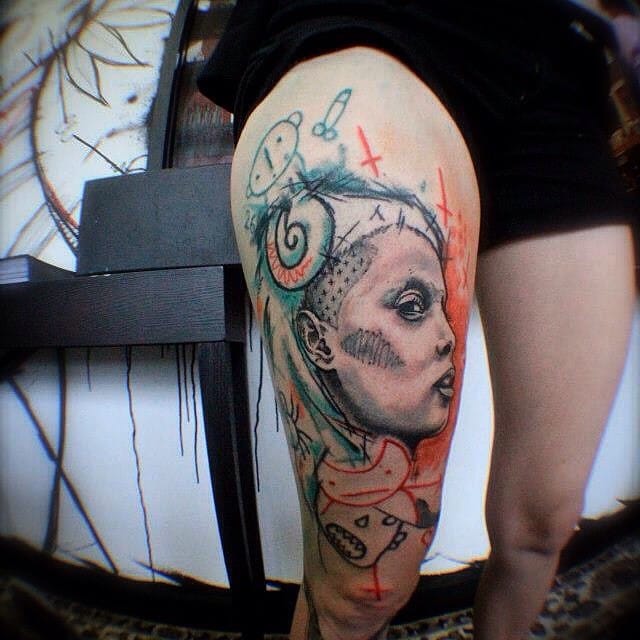 Esta composición gráfica de Ran MacLurkin realmente siguen la estética funky y mala calidad de Die Antwoord, me encanta!