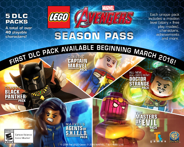 Actualización de temporada de LEGO Marvel's Avengers