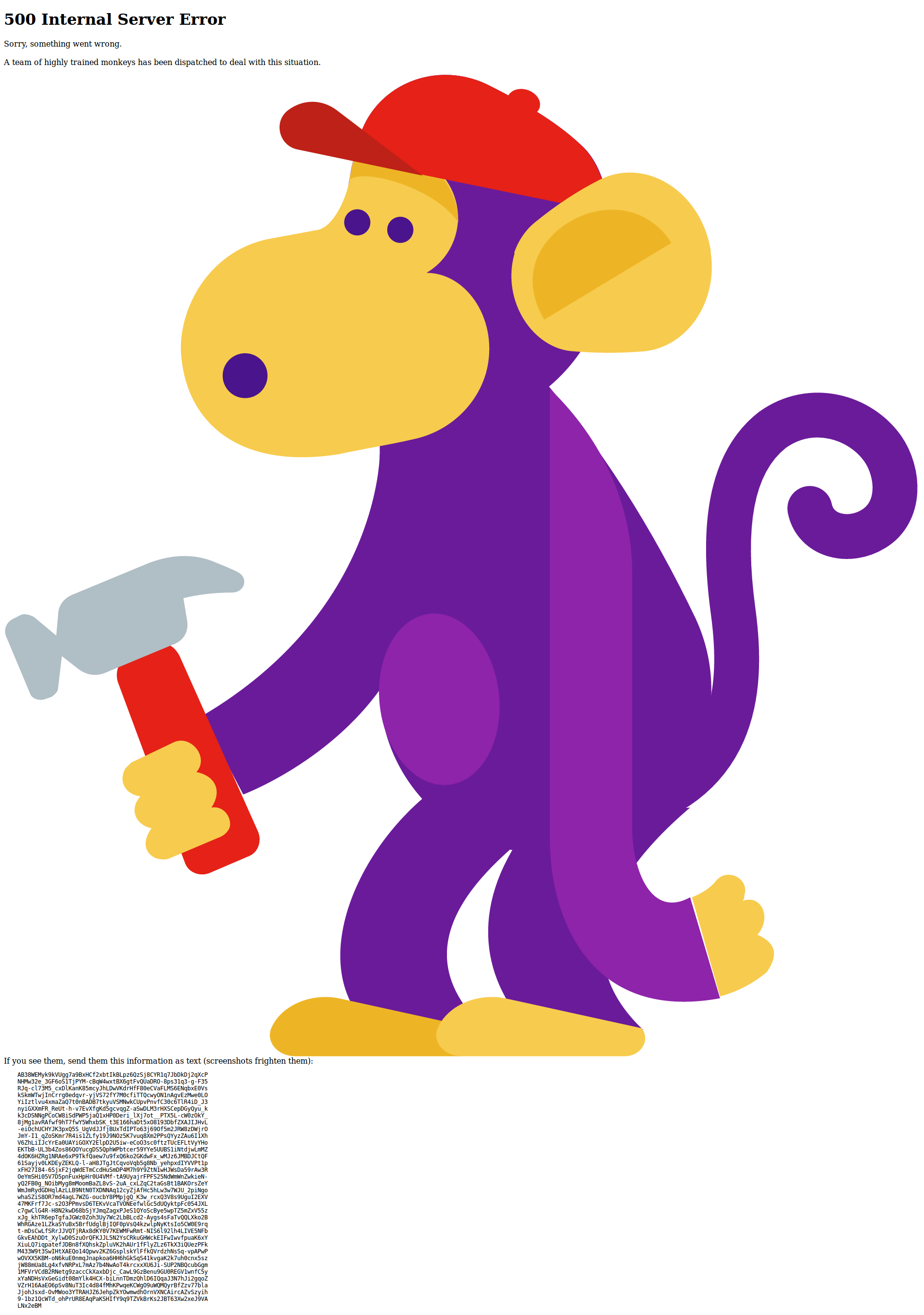 Error interno del servidor en Youtube